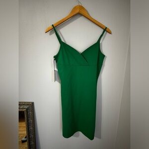 NWT Artizia Sunday Best Boston mini dress size medium Kelly green